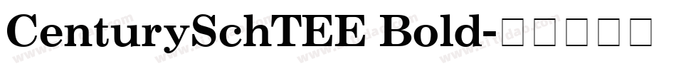 CenturySchTEE Bold字体转换